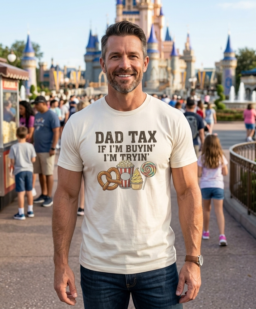 Dad Tax Tee — "Dad Tax If I’m Buyin' I’m Tryin'" Funny Dad Snack T-Shirt