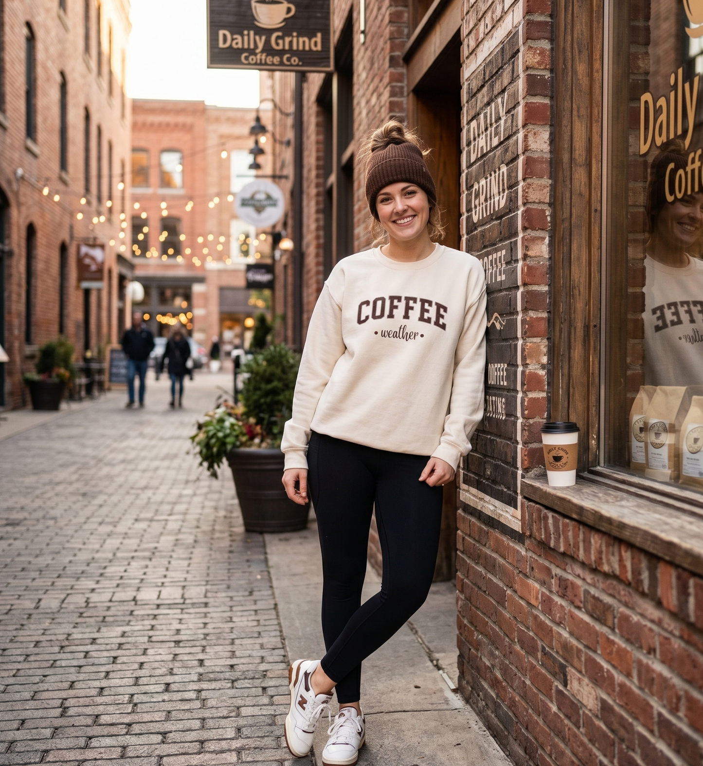 Coffee Weather Crewneck Sweatshirt — Cozy Coffee Lover Pullover