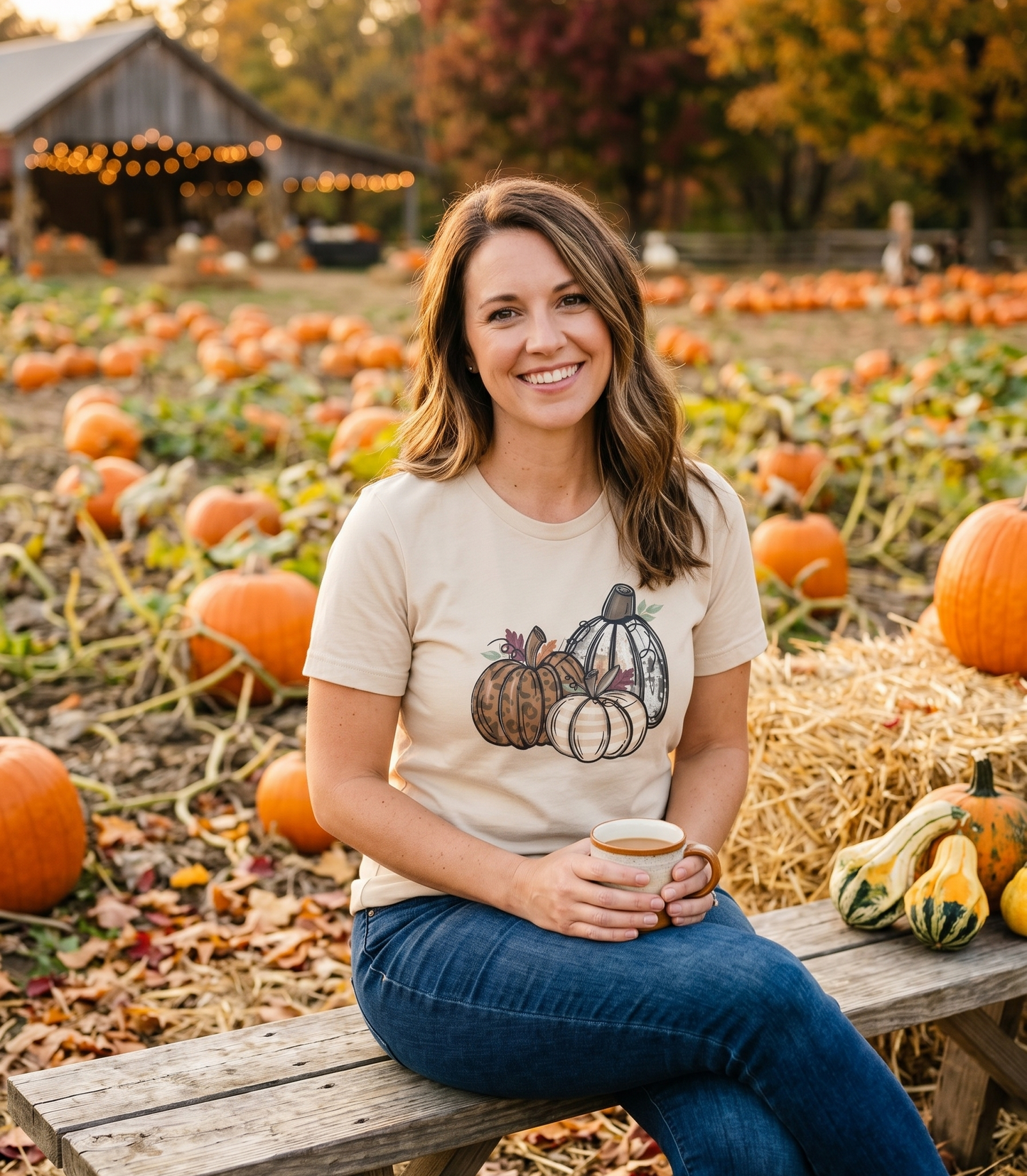 Women's Pumpkin Trio Tee