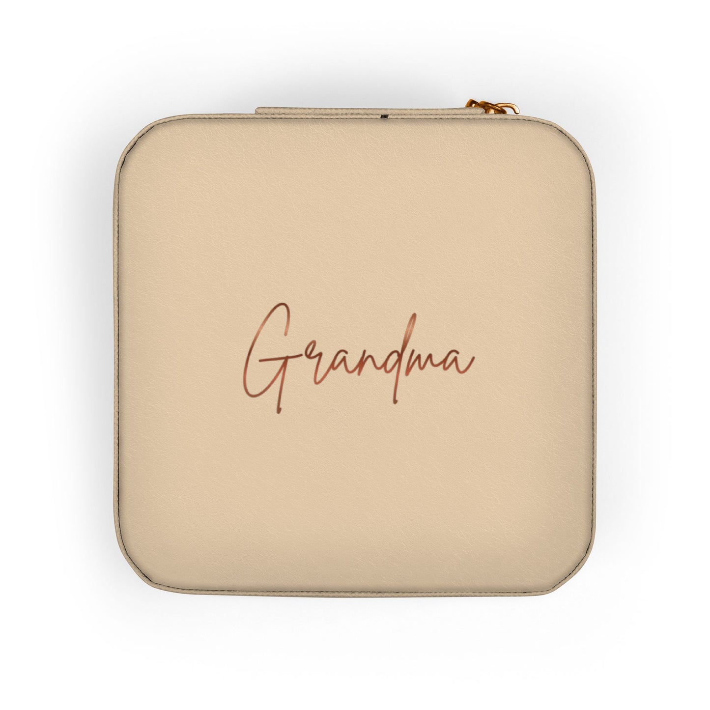Grandma Engraved Jewelry Travel Case — Compact Travel Jewelry Organizer