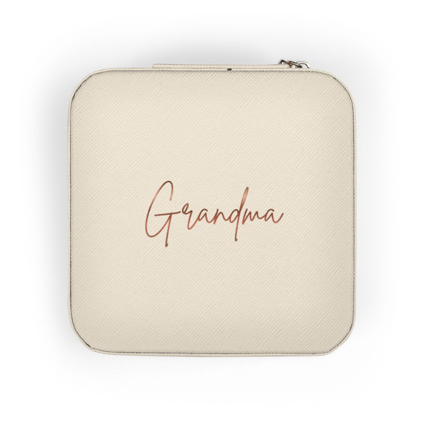 Grandma Engraved Jewelry Travel Case — Compact Travel Jewelry Organizer