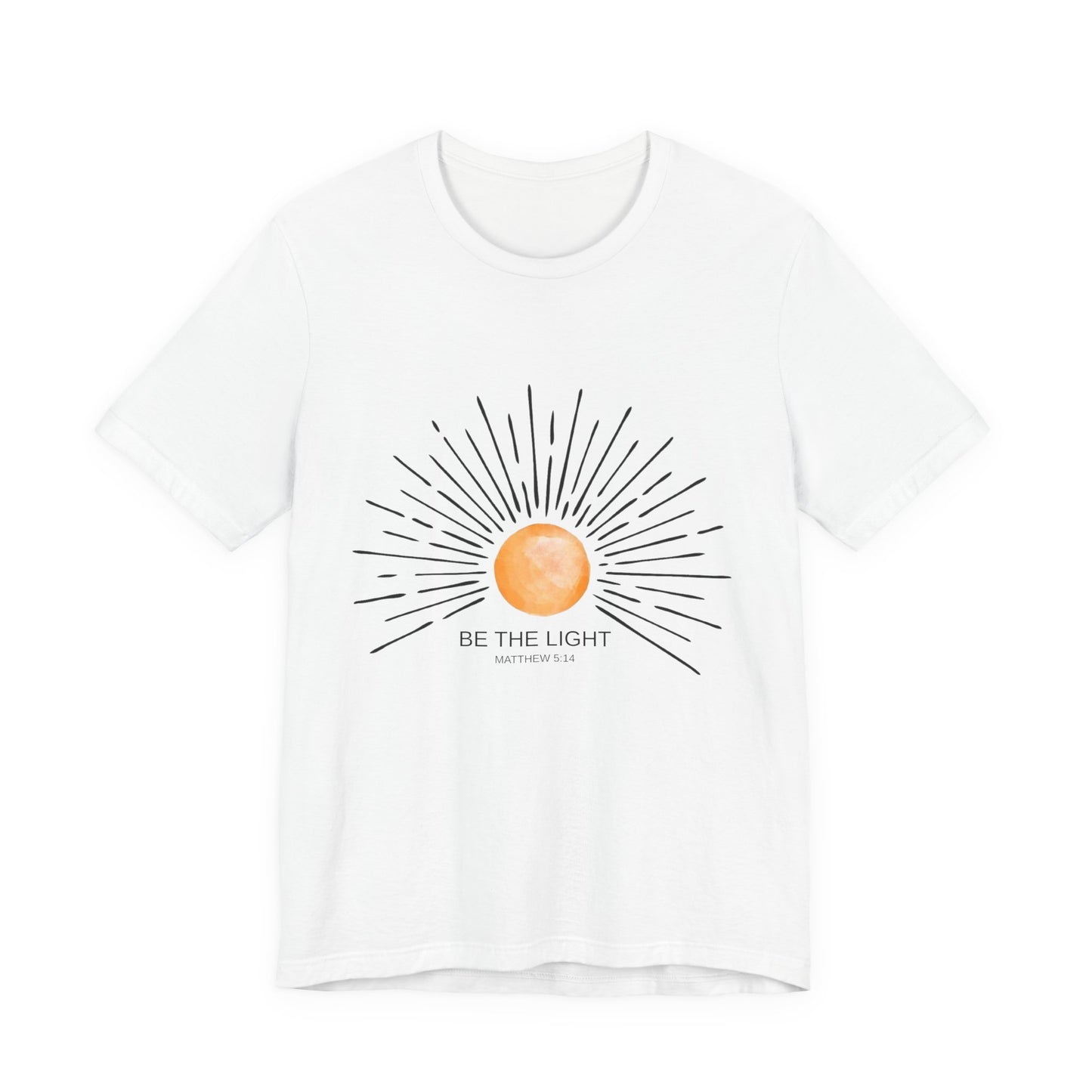 Be The Light Sun Graphic Tee — Inspirational Spiritual T‑Shirt