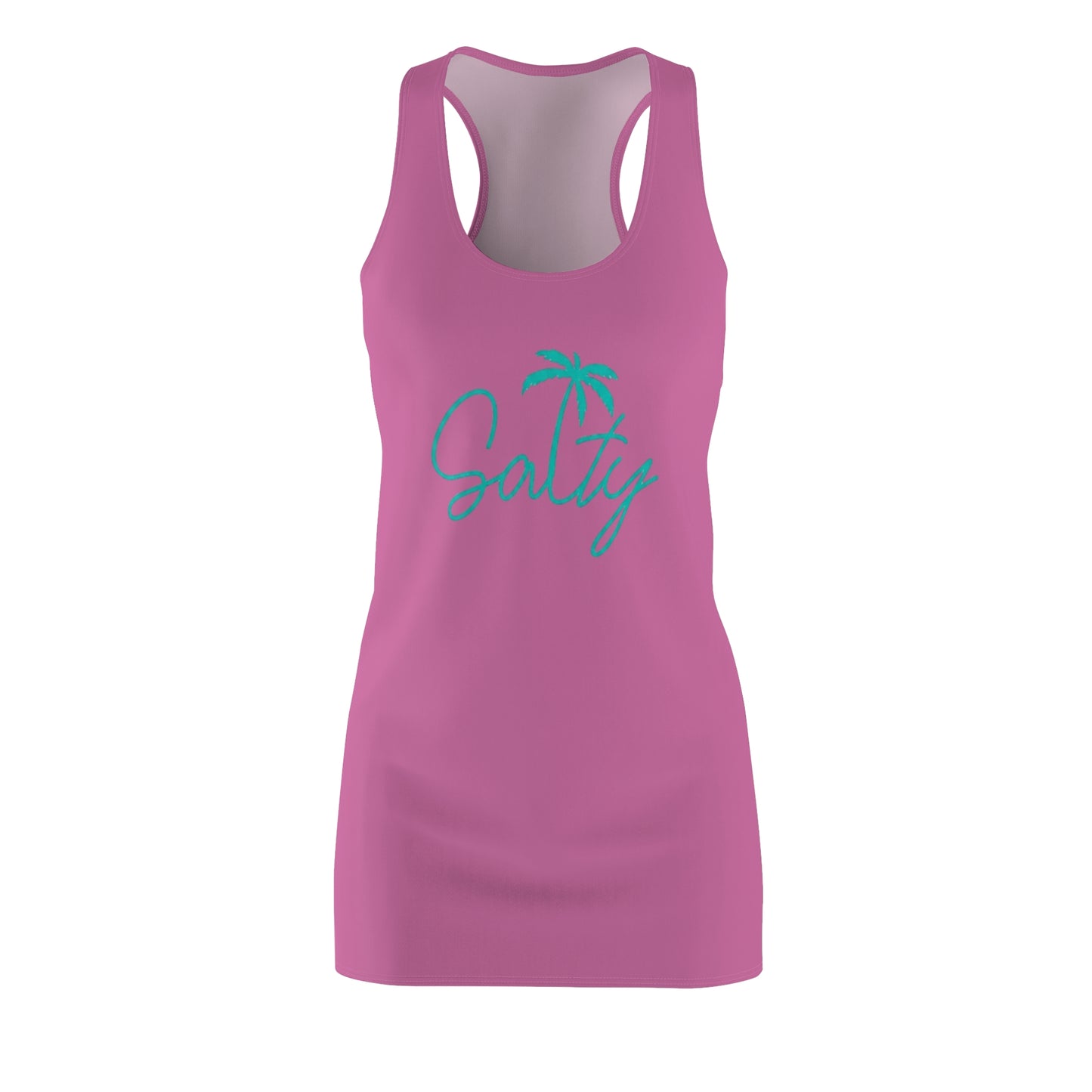 Salty Palm Racerback Dress – Beachy Pink Sundress for Women