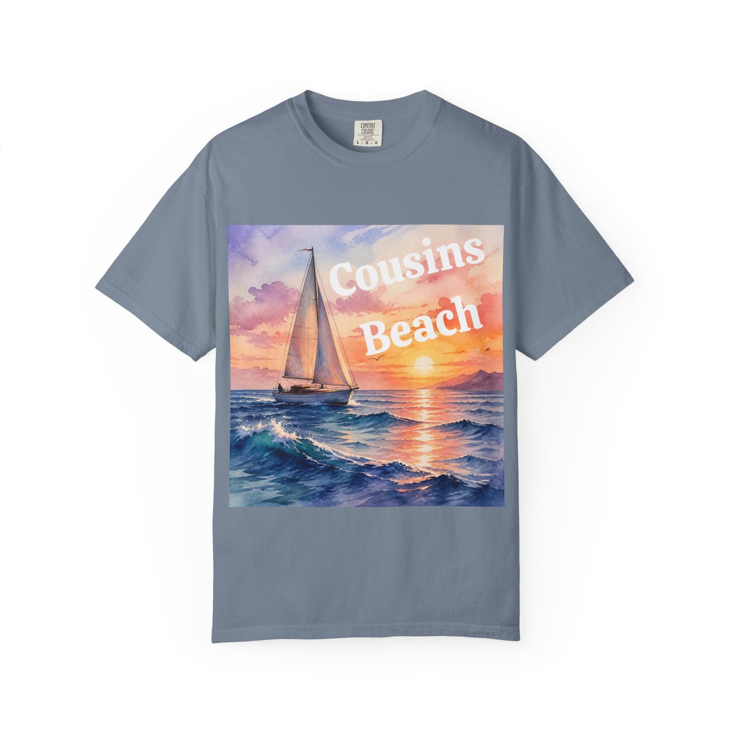 Cousins Beach Sailboat T-Shirt