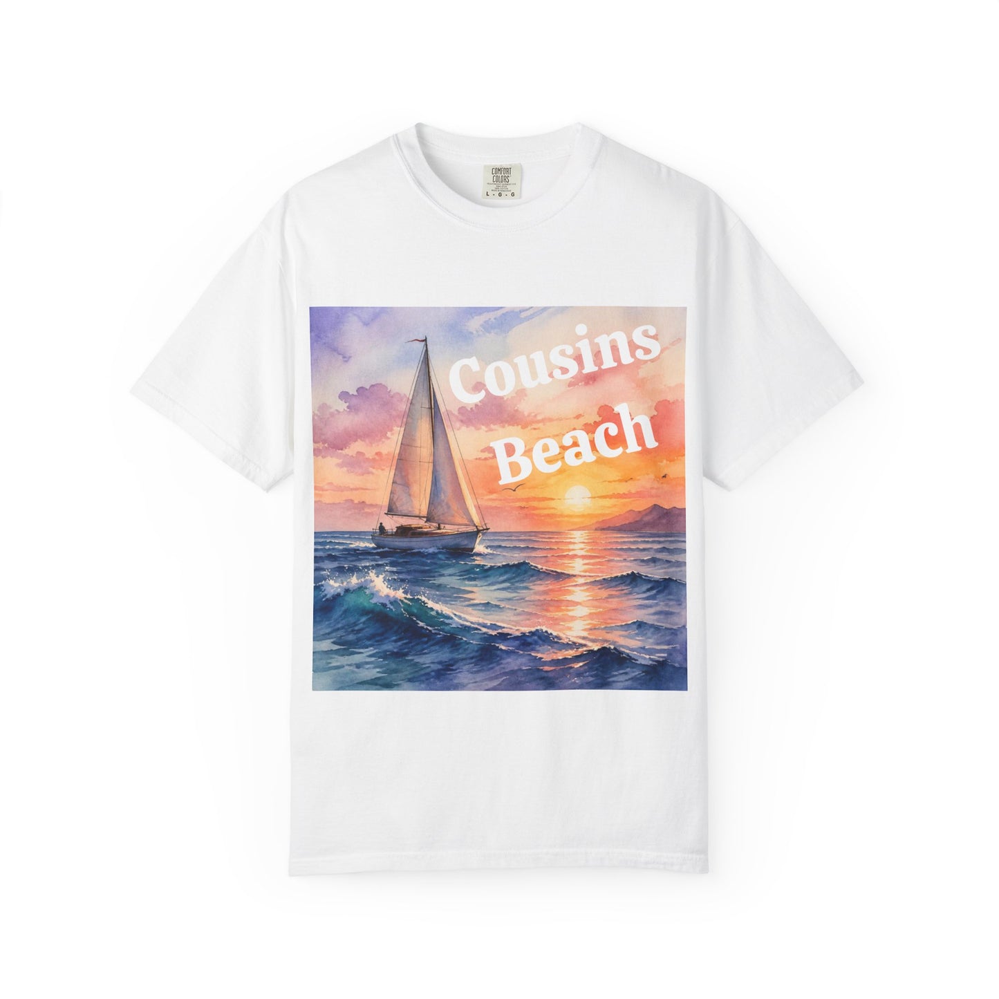 Cousins Beach Sailboat T-Shirt