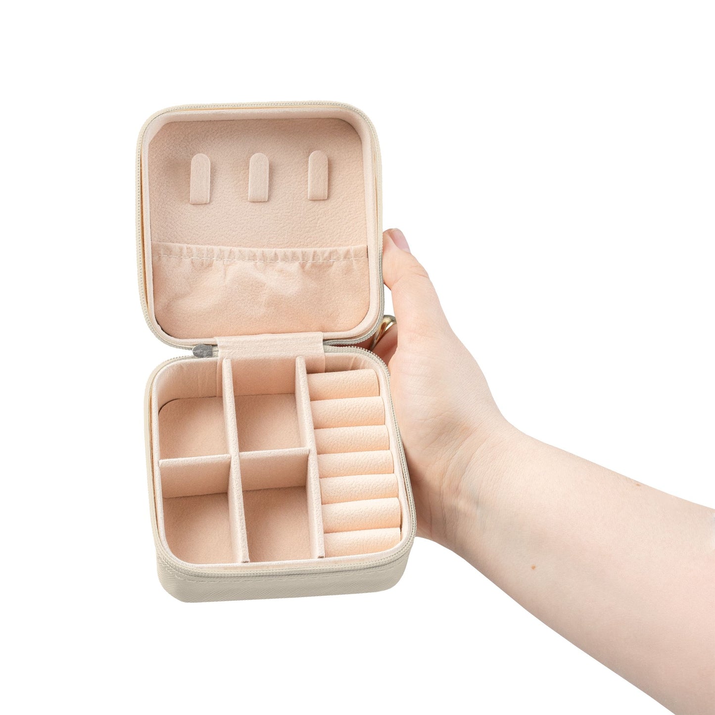 Mom Jewelry Travel Case — Compact Travel Jewelry Organizer for Rings, Earrings & Necklaces