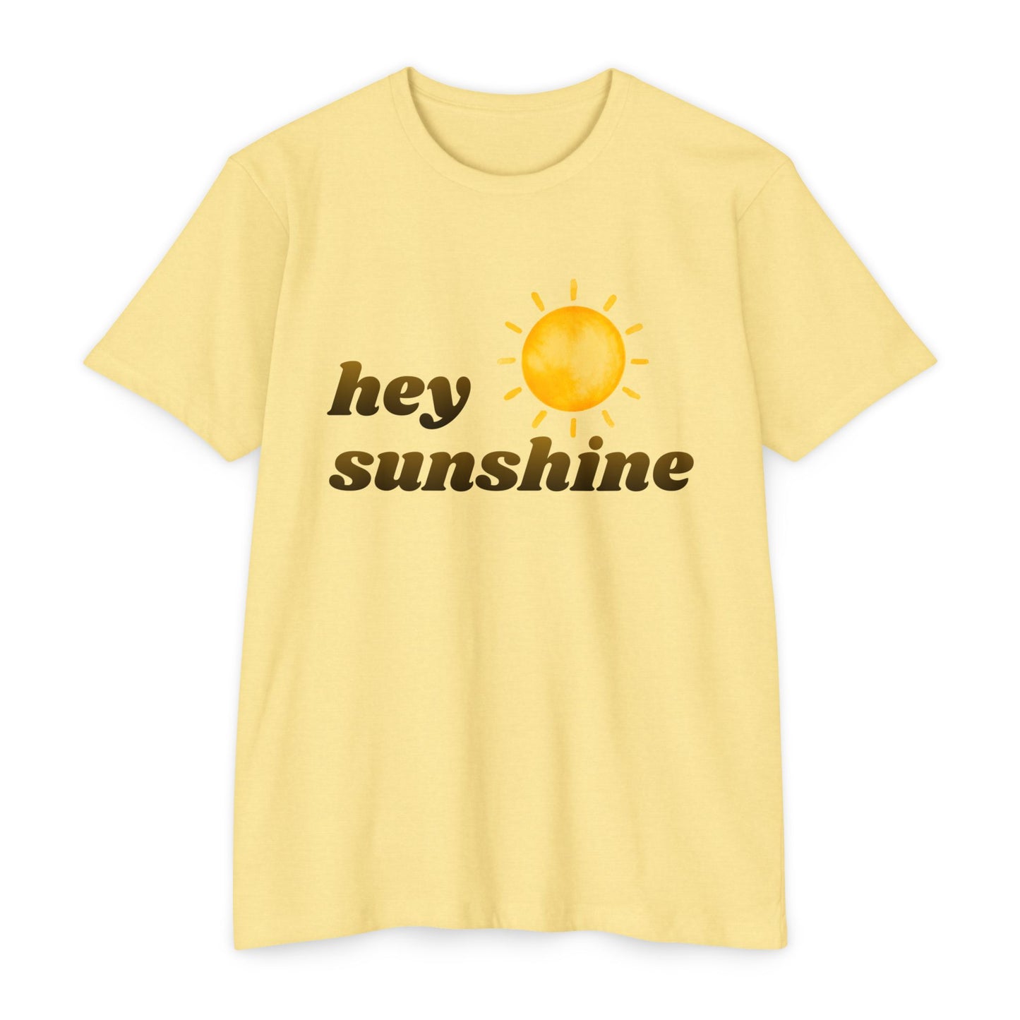 Hey Sunshine T-Shirt — Retro Sun Graphic Tee