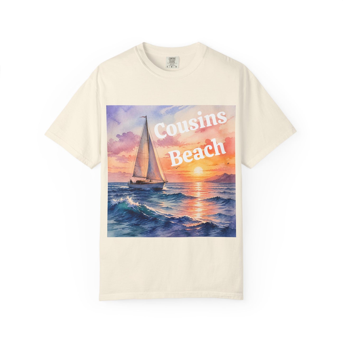 Cousins Beach Sailboat T-Shirt
