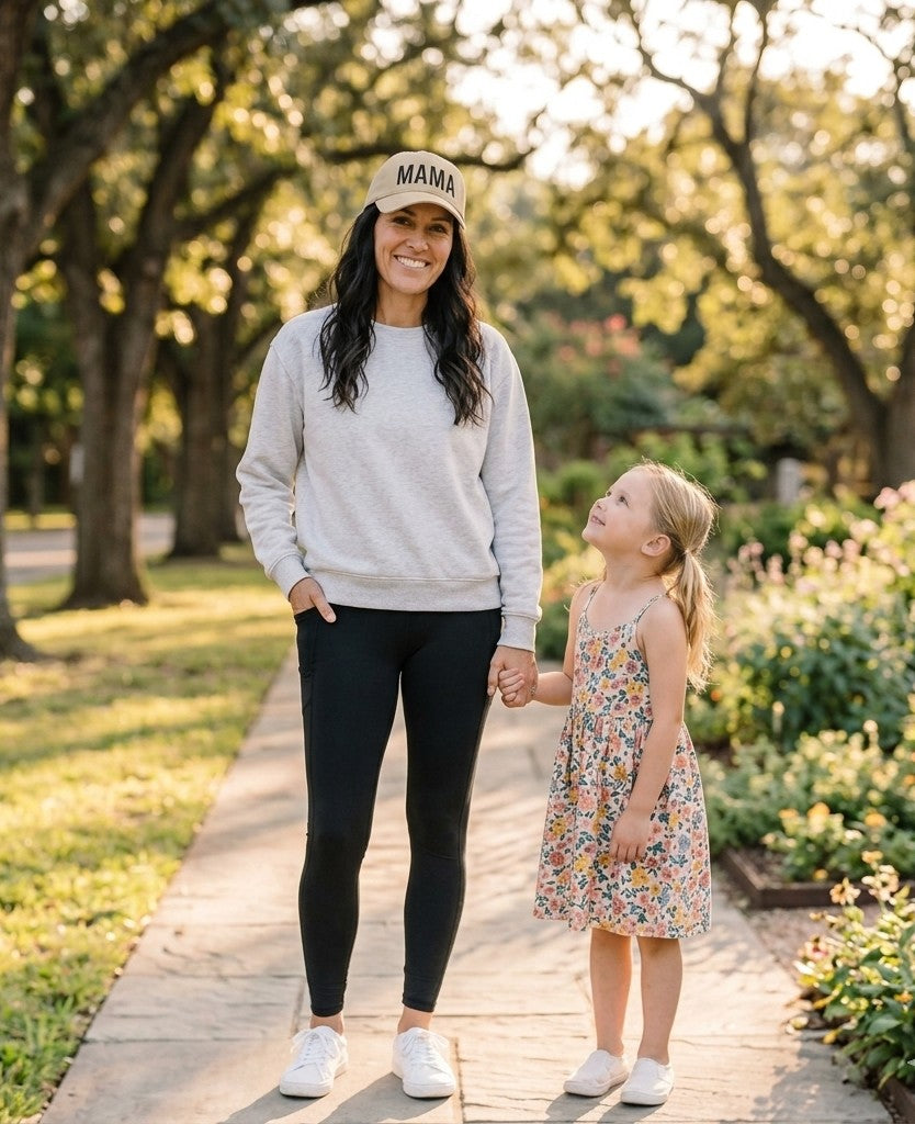 Mama Baseball Cap — Casual 'MAMA' Embroidered Low-Profile Hat for Moms, Mother's Day Gift
