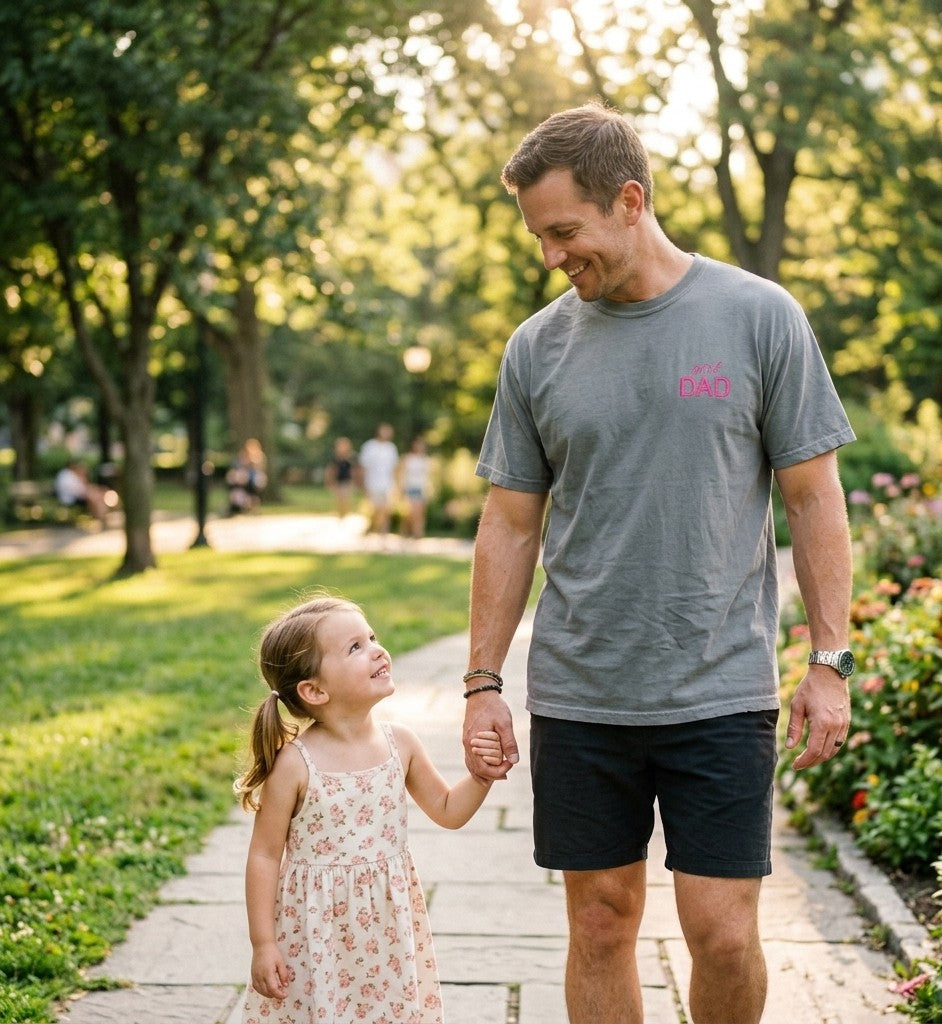 Girl dad T-Shirt — Embroidered Father's Day Tee