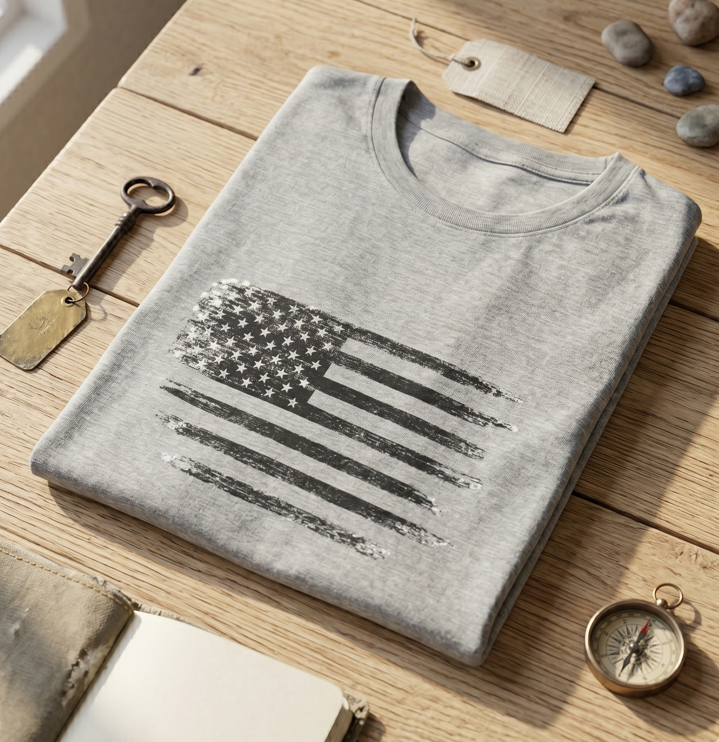 Distressed American Flag T-Shirt