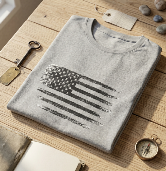 Distressed American Flag T-Shirt