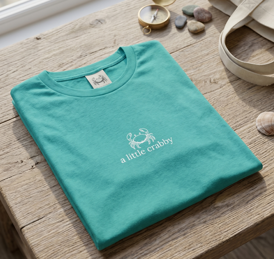 A Little Crabby Tee — Cute Crab Graphic T-Shirt