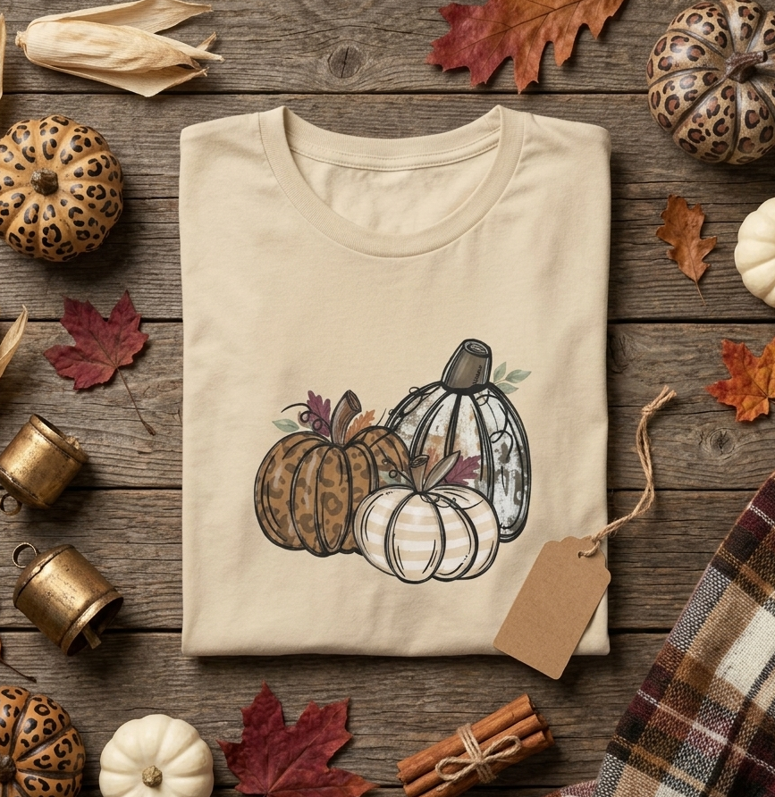 Women's Pumpkin Trio Tee