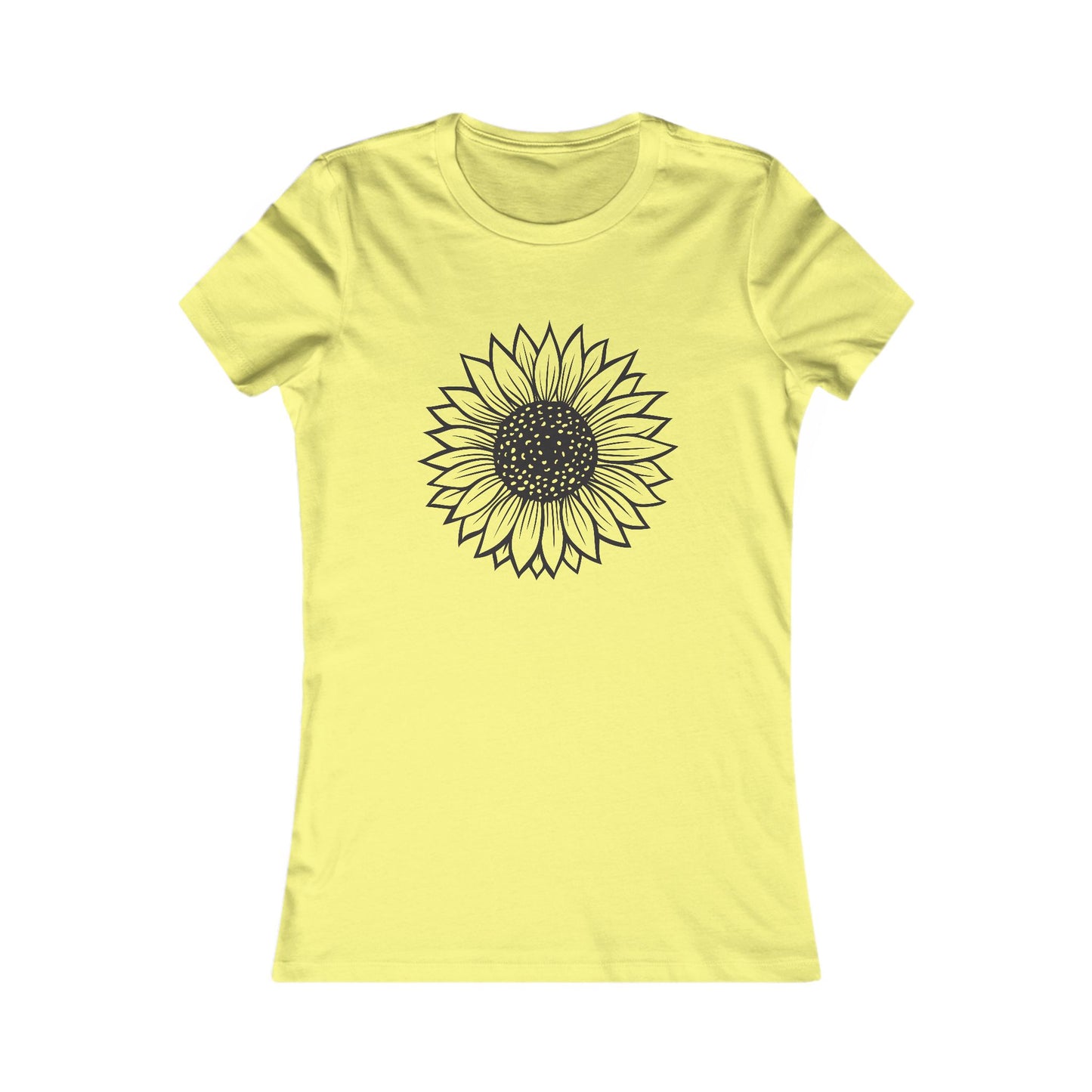 Sunflower Graphic Tee — Women's Floral Short Sleeve Shirt