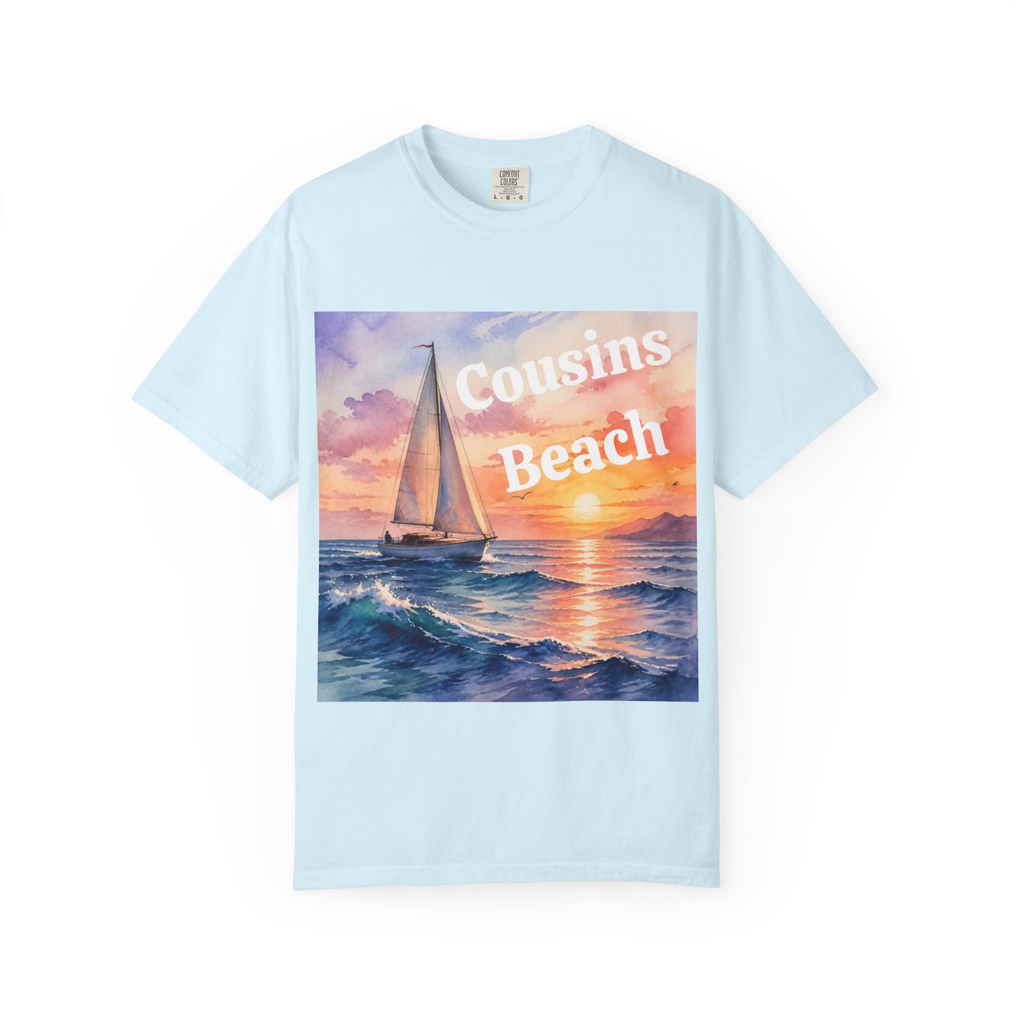 Cousins Beach Sailboat T-Shirt
