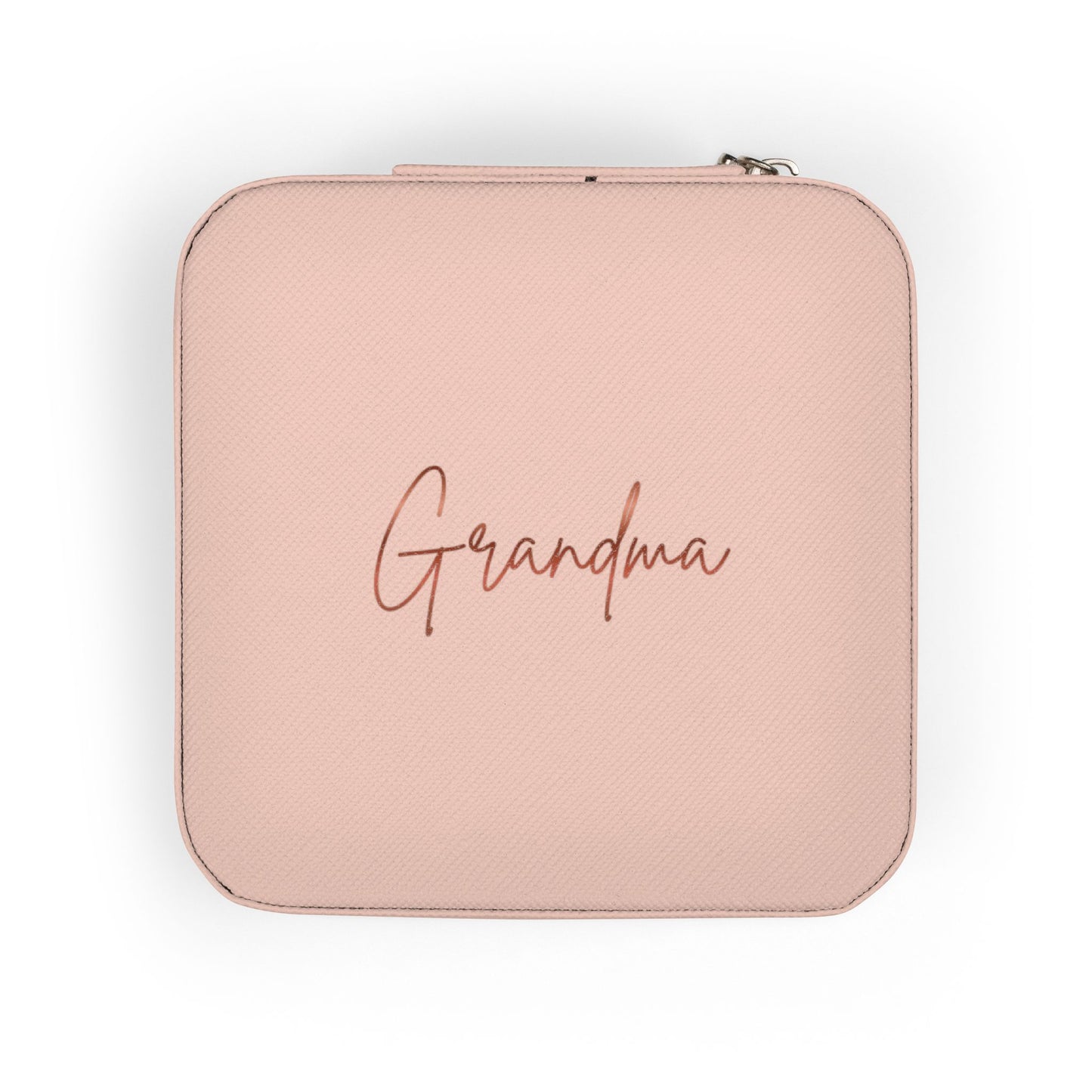 Grandma Engraved Jewelry Travel Case — Compact Travel Jewelry Organizer