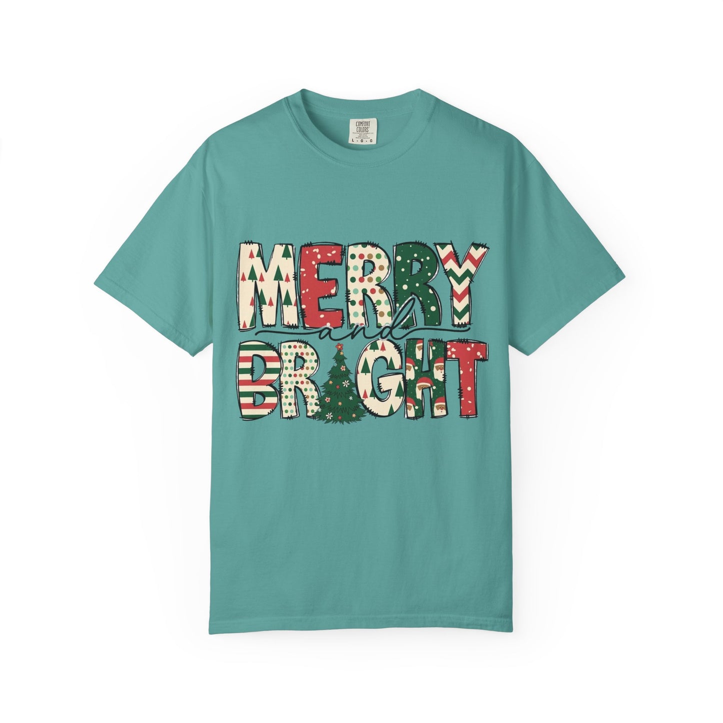 Merry Bright Christmas T-Shirt — Festive Holiday Graphic Tee